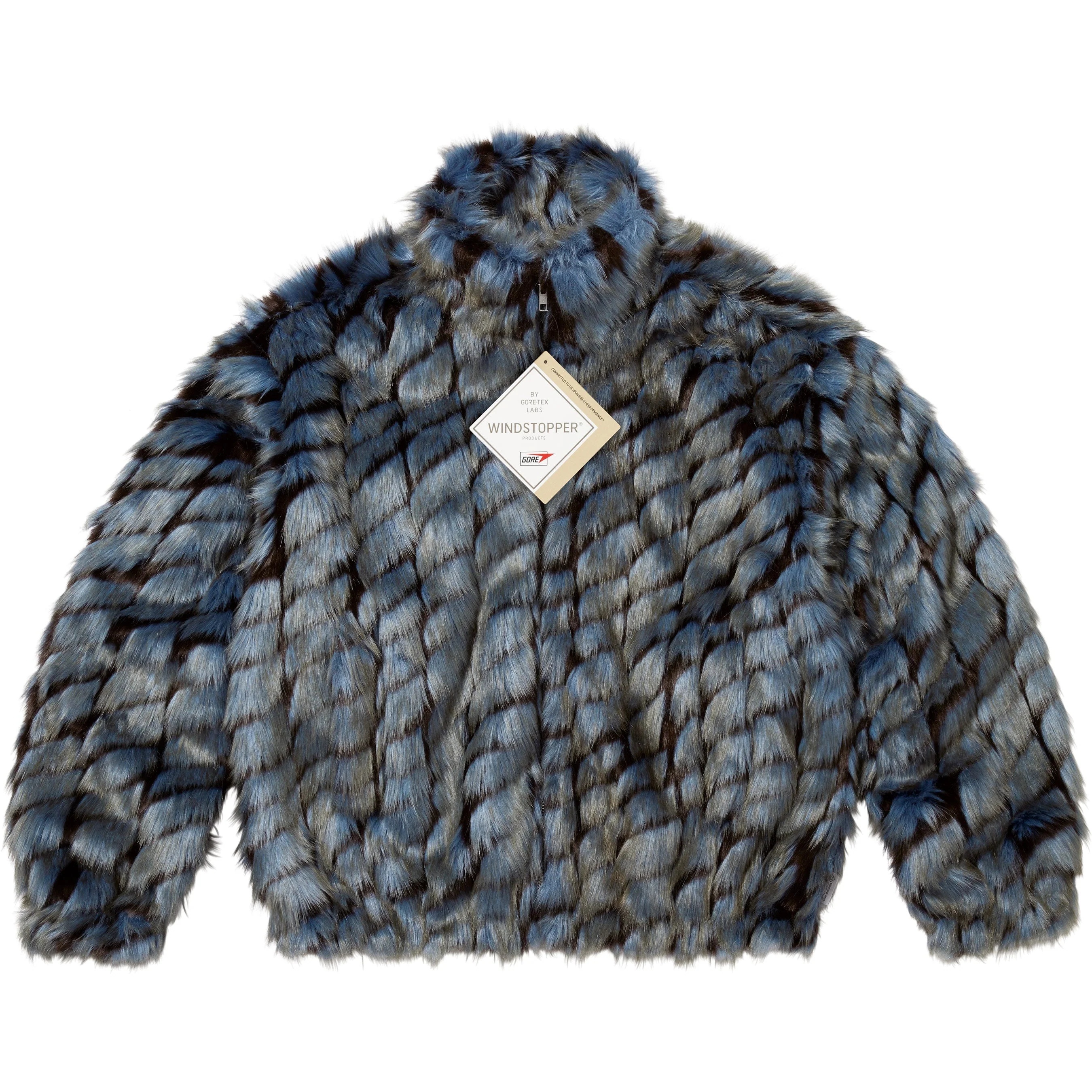 2-Tone WINDSTOPPER® Faux Fur Jacket view 5